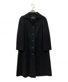 Salvatore Ferragamo（サルヴァトーレ フェラガモ）の古着「カシミヤブレンドコート」｜ブラック
