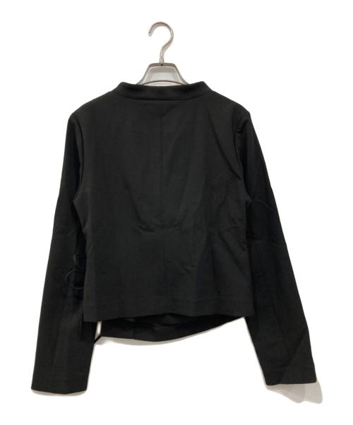 Y/M（イム）y/m (イム) TWダブルクロス カシュクールジャケット ブラック サイズ:38 未使用品の古着・服飾アイテム