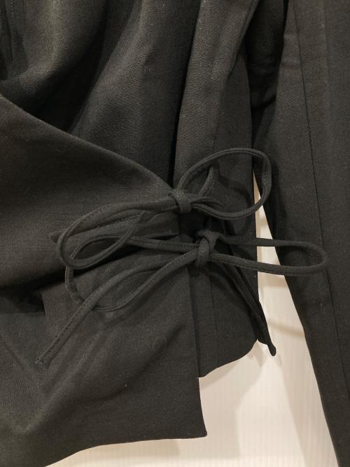 Y/M（イム）y/m (イム) TWダブルクロス カシュクールジャケット ブラック サイズ:38 未使用品の古着・服飾アイテム