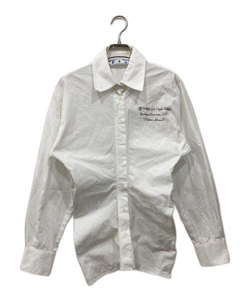 OFFWHITE（オフホワイト）OFFWHITE (オフホワイト) エンブロイダリーシャツ ホワイト サイズ:40の古着・服飾アイテム