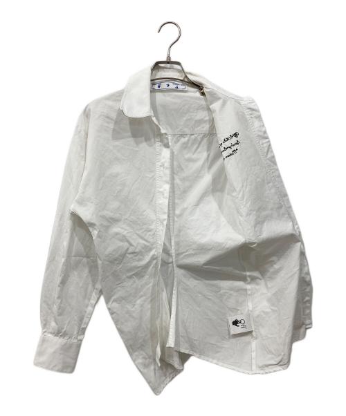 OFFWHITE（オフホワイト）OFFWHITE (オフホワイト) エンブロイダリーシャツ ホワイト サイズ:40の古着・服飾アイテム
