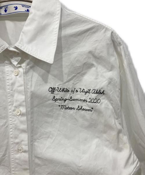 OFFWHITE（オフホワイト）OFFWHITE (オフホワイト) エンブロイダリーシャツ ホワイト サイズ:40の古着・服飾アイテム