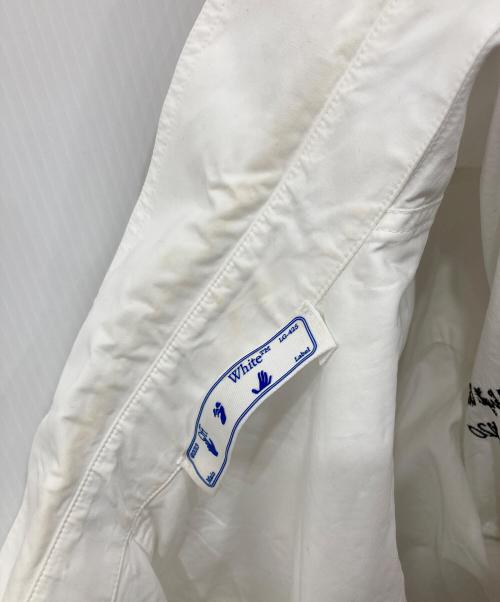 OFFWHITE（オフホワイト）OFFWHITE (オフホワイト) エンブロイダリーシャツ ホワイト サイズ:40の古着・服飾アイテム