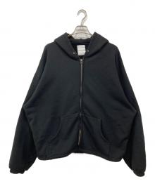 KAJA（カジャ）の古着「UNCHARTED SWEAT ZIP HOODIE / アンチャーテッドスウェットジップフーディ」｜オリーブ