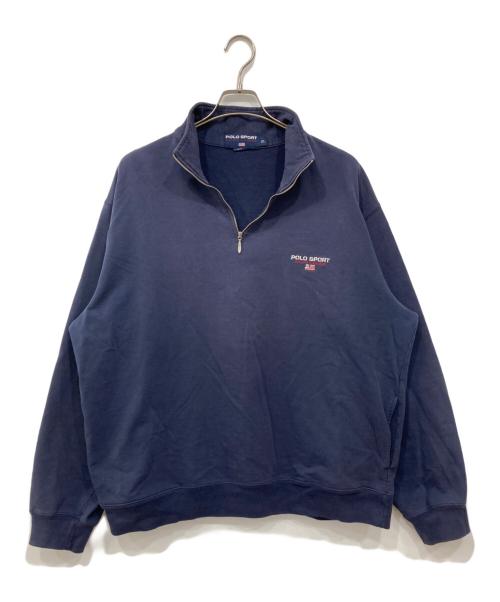 POLO SPORT（ポロスポーツ）POLO SPORT (ポロスポーツ) ハーフジップスウェット ネイビー サイズ:XLの古着・服飾アイテム