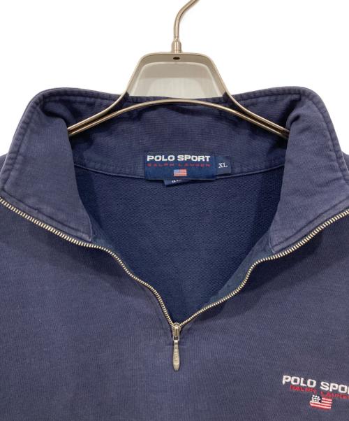 POLO SPORT（ポロスポーツ）POLO SPORT (ポロスポーツ) ハーフジップスウェット ネイビー サイズ:XLの古着・服飾アイテム