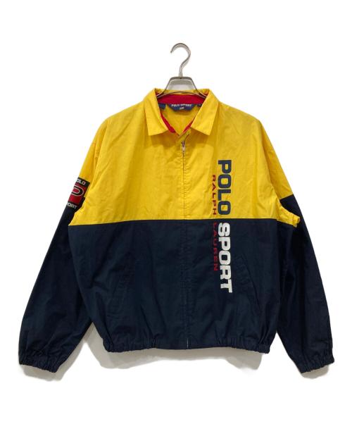 POLO SPORT（ポロスポーツ）POLO SPORT (ポロスポーツ) スイングトップ イエロー×ネイビー サイズ:Lの古着・服飾アイテム