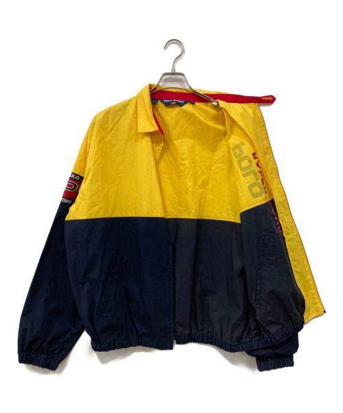 POLO SPORT（ポロスポーツ）POLO SPORT (ポロスポーツ) スイングトップ イエロー×ネイビー サイズ:Lの古着・服飾アイテム