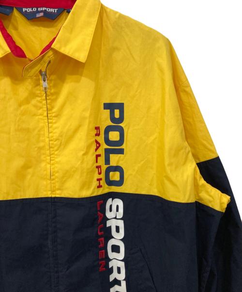 POLO SPORT（ポロスポーツ）POLO SPORT (ポロスポーツ) スイングトップ イエロー×ネイビー サイズ:Lの古着・服飾アイテム