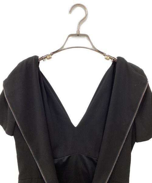 FOXEY NEWYORK（フォクシーニューヨーク）FOXEY NEWYORK (フォクシーニューヨーク) ひざ丈ワンピース ブラック サイズ:38の古着・服飾アイテム