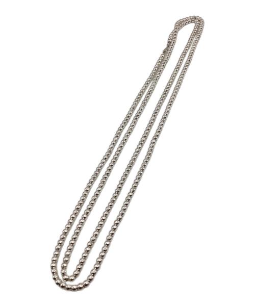 CLANE（クラネ）CLANE (クラネ) BALL CHAIN LONG NECKLACE / ボールチェーンロングネックレス シルバーの古着・服飾アイテム