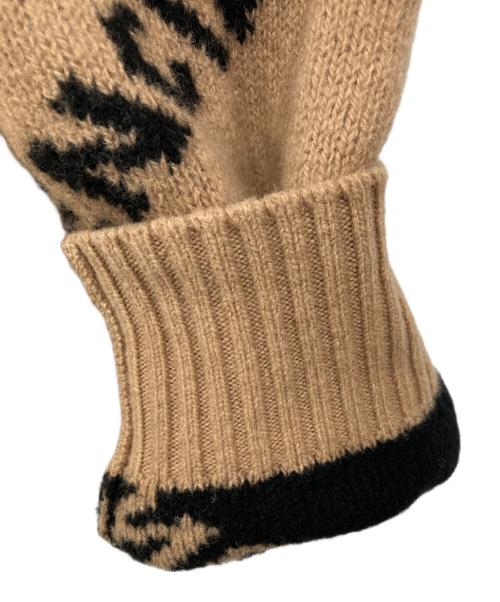 BALENCIAGA（バレンシアガ）BALENCIAGA (バレンシアガ) ロゴ ジャガードニット ベージュ サイズ:Mの古着・服飾アイテム