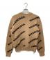 BALENCIAGA (バレンシアガ) ロゴ ジャガードニット ベージュ サイズ:M：27000円
