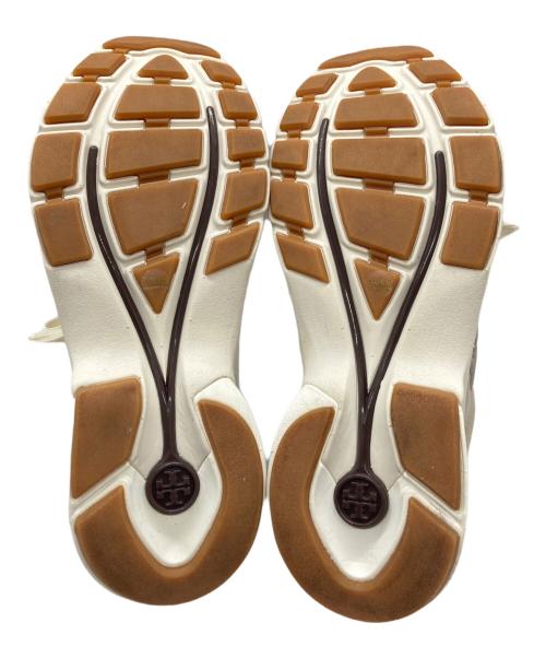 TORY BURCH（トリーバーチ）TORY BURCH (トリーバーチ) グッドラックトレーナースニーカー ベージュ サイズ:SIZE 7 1/2の古着・服飾アイテム