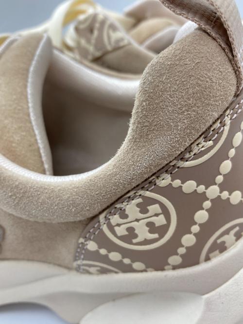 TORY BURCH（トリーバーチ）TORY BURCH (トリーバーチ) グッドラックトレーナースニーカー ベージュ サイズ:SIZE 7 1/2の古着・服飾アイテム