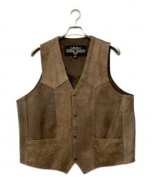 Leather Gallery（レザーギャラリー）の古着「レザーベスト」｜ブラウン