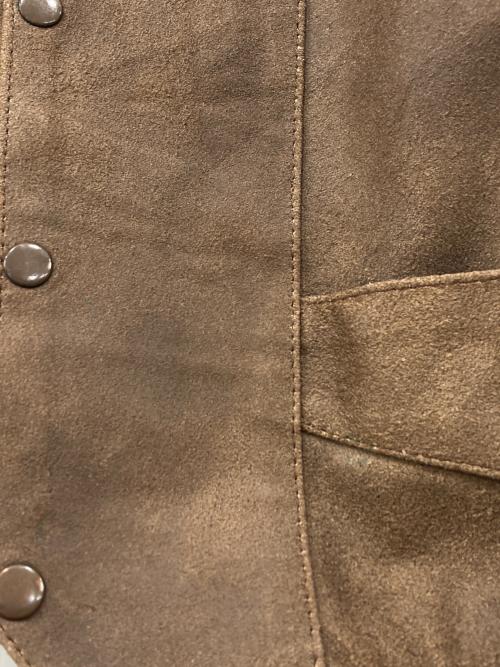 Leather Gallery（レザーギャラリー）Leather Gallery (レザーギャラリー) レザーベスト ブラウン サイズ:44の古着・服飾アイテム