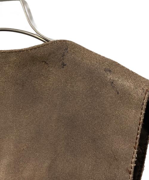 Leather Gallery（レザーギャラリー）Leather Gallery (レザーギャラリー) レザーベスト ブラウン サイズ:44の古着・服飾アイテム