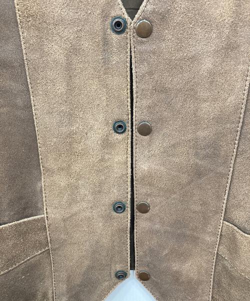 Leather Gallery（レザーギャラリー）Leather Gallery (レザーギャラリー) レザーベスト ブラウン サイズ:44の古着・服飾アイテム