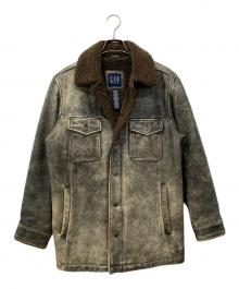 GAP（ギャップ）の古着「レザーコート」｜ブラウン
