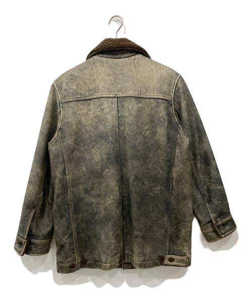 GAP（ギャップ）GAP (ギャップ) レザーコート ブラウン サイズ:Mの古着・服飾アイテム