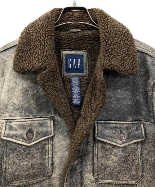 GAP（ギャップ）GAP (ギャップ) レザーコート ブラウン サイズ:Mの古着・服飾アイテム