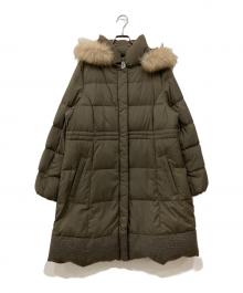 KUMIKYOKU（クミキョク）の古着「ライトタフタロング ダウン」｜オリーブ