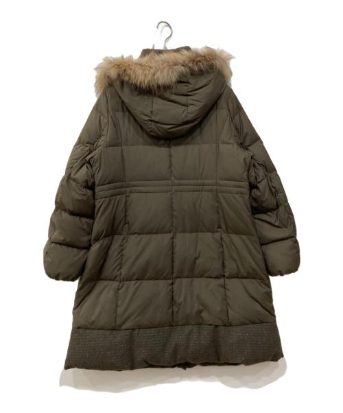 KUMIKYOKU（クミキョク）KUMIKYOKU (クミキョク) ライトタフタロング ダウン オリーブ サイズ:5の古着・服飾アイテム