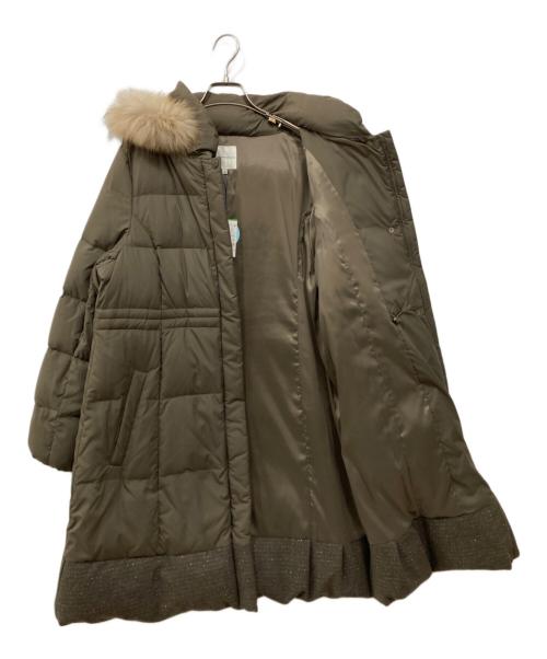 KUMIKYOKU（クミキョク）KUMIKYOKU (クミキョク) ライトタフタロング ダウン オリーブ サイズ:5の古着・服飾アイテム