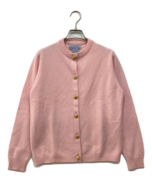 BALLANTYNE CASHMERE（バランタイン カシミア）BALLANTYNE CASHMERE (バランタイン カシミア) カシミヤニットカーディガン ピンク サイズ:ＦＲＥＥの古着・服飾アイテム