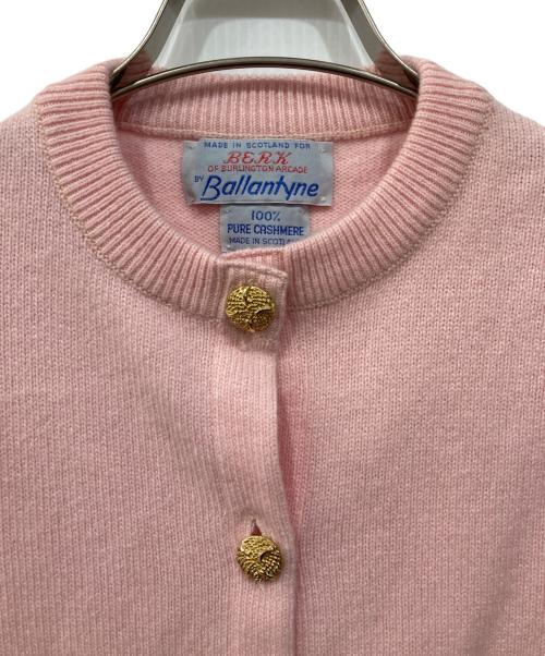 BALLANTYNE CASHMERE（バランタイン カシミア）BALLANTYNE CASHMERE (バランタイン カシミア) カシミヤニットカーディガン ピンク サイズ:ＦＲＥＥの古着・服飾アイテム
