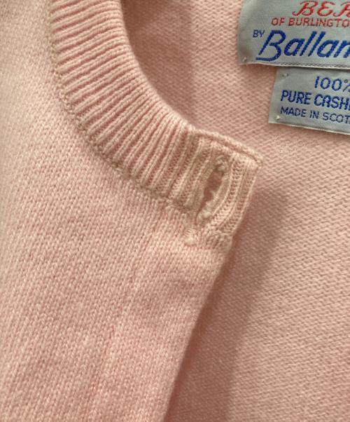 BALLANTYNE CASHMERE（バランタイン カシミア）BALLANTYNE CASHMERE (バランタイン カシミア) カシミヤニットカーディガン ピンク サイズ:ＦＲＥＥの古着・服飾アイテム