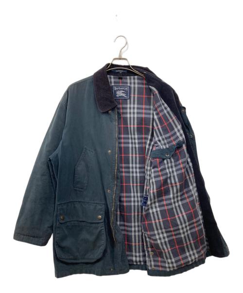 Burberry's（バーバリー）Burberry's (バーバリー) 襟コーデュロイジャケット ネイビー サイズ:SIZE 39 1/2(約M~L)の古着・服飾アイテム