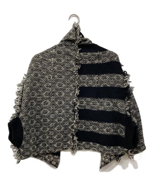 Y's（ワイズ）Y's (ワイズ) デザインニットベスト ベージュ×ブラック サイズ:2の古着・服飾アイテム