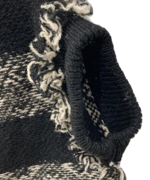 Y's（ワイズ）Y's (ワイズ) デザインニットベスト ベージュ×ブラック サイズ:2の古着・服飾アイテム