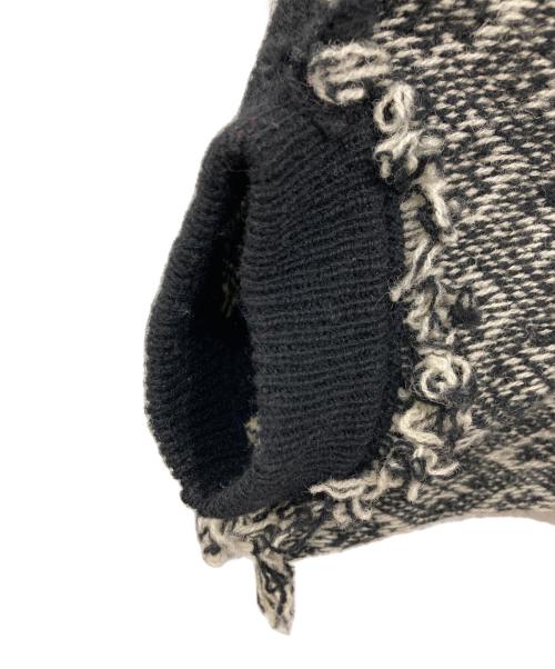 Y's（ワイズ）Y's (ワイズ) デザインニットベスト ベージュ×ブラック サイズ:2の古着・服飾アイテム