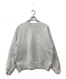 BEAMS（ビームス）の古着「サイドポケット クルーネック スウェット」｜グレー
