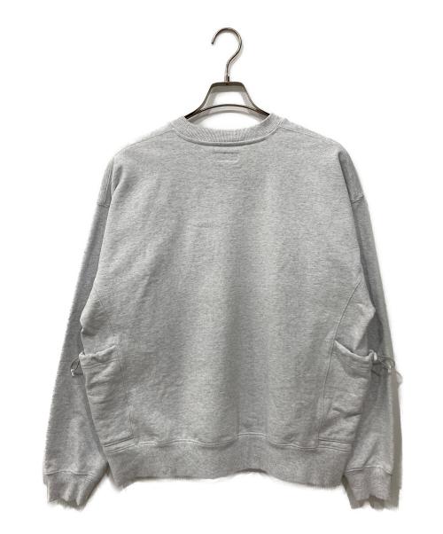 BEAMS（ビームス）BEAMS (ビームス) サイドポケット クルーネック スウェット グレー サイズ:Lの古着・服飾アイテム
