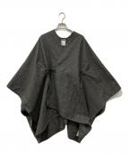 SOU・SOUソウソウ）の古着「ウール混ワイドカーディガン」｜グレー