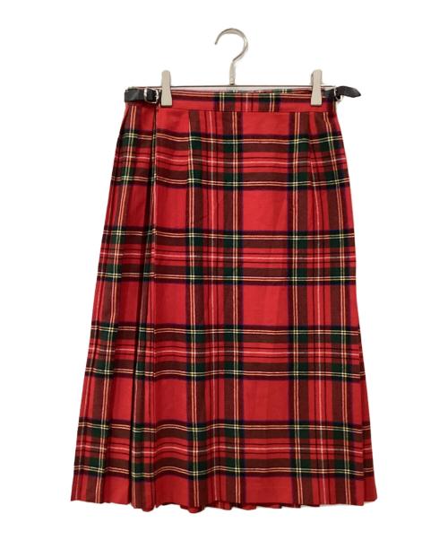 O'NEIL OF DUBLIN（オニールオブダブリン）O'NEIL OF DUBLIN (オニールオブダブリン) ラップスカート レッド サイズ:38の古着・服飾アイテム