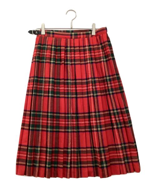 O'NEIL OF DUBLIN（オニールオブダブリン）O'NEIL OF DUBLIN (オニールオブダブリン) ラップスカート レッド サイズ:38の古着・服飾アイテム