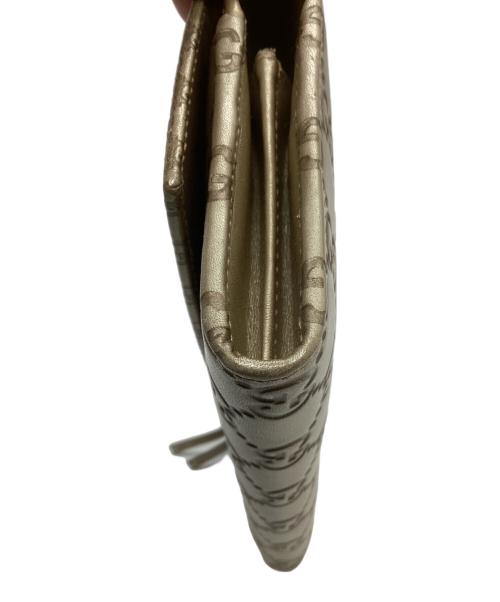 GUCCI（グッチ）GUCCI (グッチ) GGロゴロングウォレット ゴールドの古着・服飾アイテム