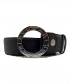 BVLGARIブルガリ）の古着「レザーベルト」｜ブラック