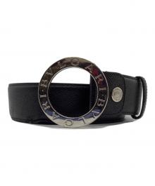 BVLGARI（ブルガリ）の古着「レザーベルト」｜ブラック