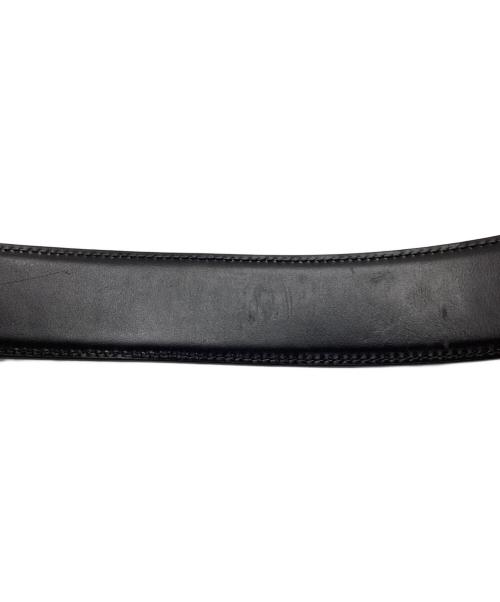 BVLGARI（ブルガリ）BVLGARI (ブルガリ) レザーベルト ブラック サイズ:105/42の古着・服飾アイテム
