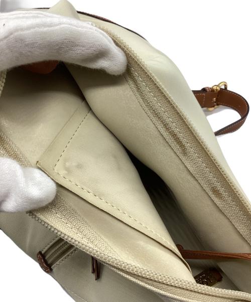 LOEWE（ロエベ）LOEWE (ロエベ) アントン キャンバス レザー リュック ベージュ×ブラウンの古着・服飾アイテム