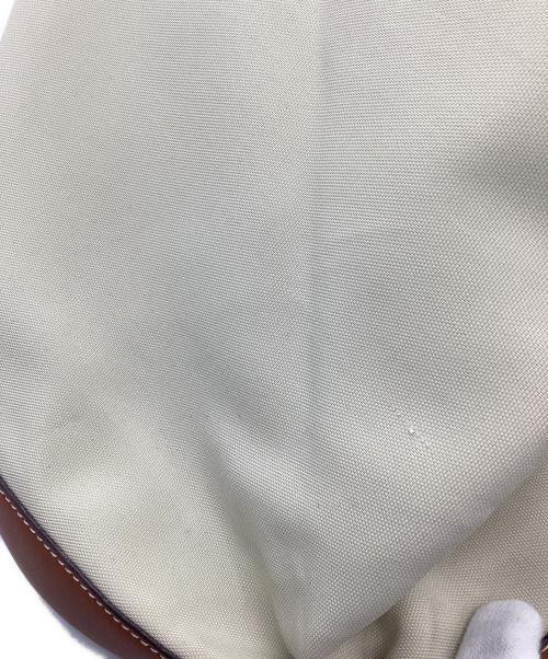 LOEWE（ロエベ）LOEWE (ロエベ) アントン キャンバス レザー リュック ベージュ×ブラウンの古着・服飾アイテム