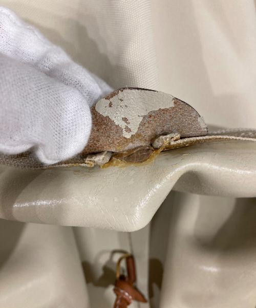 LOEWE（ロエベ）LOEWE (ロエベ) アントン キャンバス レザー リュック ベージュ×ブラウンの古着・服飾アイテム