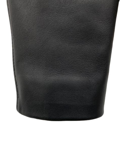 upper hights（アッパーハイツ）upper hights (アッパーハイツ) ダブルライダースジャケット ブラックの古着・服飾アイテム