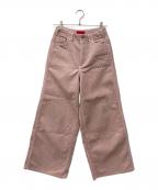 RED CARDレッドカード）の古着「コーデュロイワイドパンツ」｜ピンク